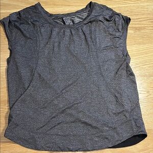 Gray Cap Sleeve LuluLemon Muscle Tee